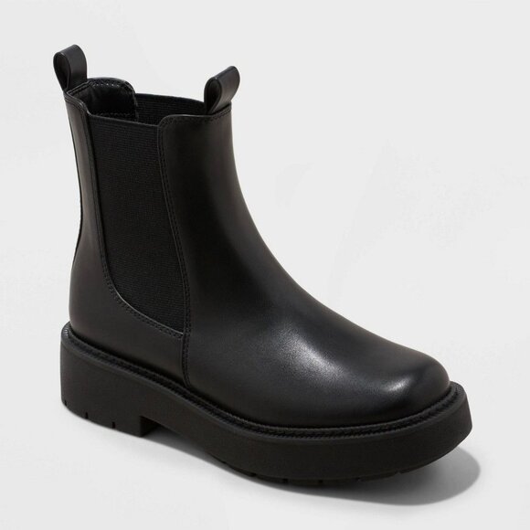 A New Day  Women's Demi Chelsea Boots Black Size 6.5 - Picture 10 of 10